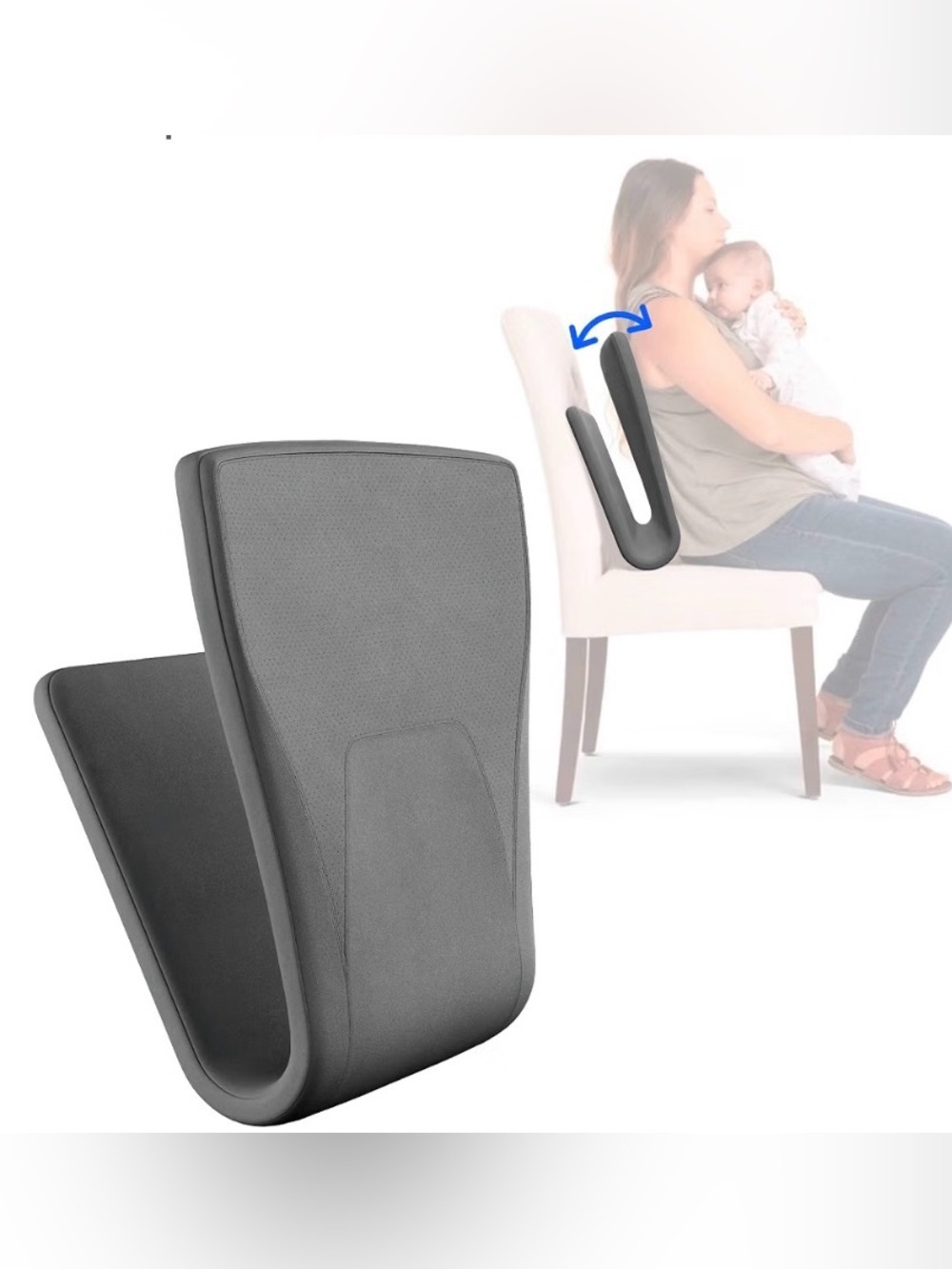 New Ready Rocker Portable Rocking Chair Cushion - Ergonomic Back Support